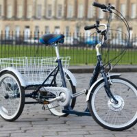 Mission Solo Ultra-lowstep Electric Converted Tricycle, Cyclotricity Powered, 20" Wheel - Navy - Image 3