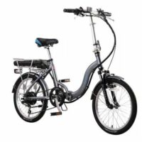 Ex Demo Basis Osprey Folding Low Step Electric Bike, 8.8Ah / 14Ah - Grey - Image 2