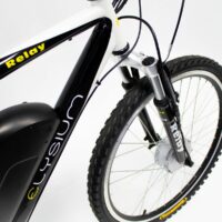 Ex-Demo Elysium Relay Cross-Bar Electric Mountain Bike 26" Wheel, 6 Speed - Black/White - Image 2