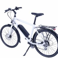 Batribike Nova-X Crossbar Hybrid Electric Bike, 26" Wheel, 8 Speed - White - Image 4