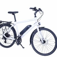 Batribike Nova-X Crossbar Hybrid Electric Bike, 26" Wheel, 8 Speed - White - Image 2