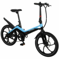 Falcon Flo Folding Electric Bike, 20" Wheel, 7.8Ah Integrated Battery - Black/Blue - Image 2