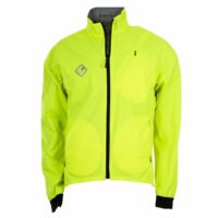 ETC Mens Arid Verso Weatherproof Reflective Cycling Rain Jacket - Silver/Yellow - Image 3