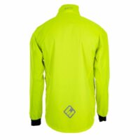 ETC Mens Arid Verso Weatherproof Reflective Cycling Rain Jacket - Silver/Yellow - Image 4