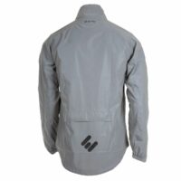 ETC Mens Arid Weatherproof Reflective Cycling Rain Jacket - Silver - Image 2