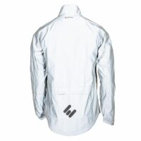 ETC Mens Arid Weatherproof Reflective Cycling Rain Jacket - Silver - Image 4