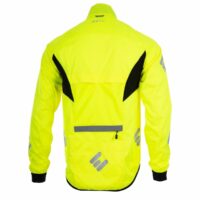 ETC Unisex Arid Weatherproof Reflective Cycling Rain Jacket - Yellow - Image 2