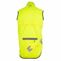 ETC Unisex Arid Showerproof Reflective Cycling Gilet - Yellow - Image 2