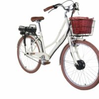 E-Plus Breeze Ladies Step Through Dutch Style Heritage Electric Bike, 26" Wheel, 7Ah - Cream - Image 2