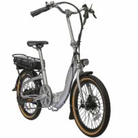 Lectro Easy Step Folding Commuter Electric Bike, 20" Wheel, 8.8Ah Battery - Silver - Image 2