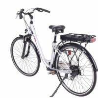 Batribike Zeta Step Through Hybrid Electric Bike - Silver - Image 3