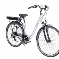 Batribike Zeta Step Through Hybrid Electric Bike - Silver - Image 4