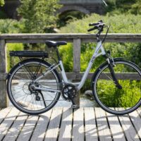 Batribike Zeta Step Through Hybrid Electric Bike - Silver - Image 5