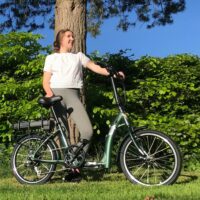 Batribike Trip 20" Ultra Low-Step Folding Electric Bike - Green - Image 6