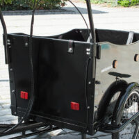 AMCargoBikes Deluxe Tadpole Cargo Electric Tricycle - Black - Image 4