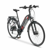 Oxygen S-Cross ST MKII Ladies Step Through Electric Hybrid Bike - 24 Speed, Black - Image 2