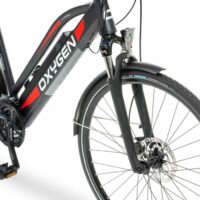 Oxygen S-Cross ST MKII Ladies Step Through Electric Hybrid Bike - 24 Speed, Black - Image 3