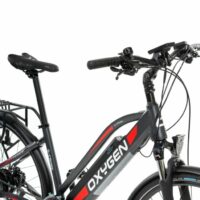 Oxygen S-Cross ST MKII Ladies Step Through Electric Hybrid Bike - 24 Speed, Black - Image 11