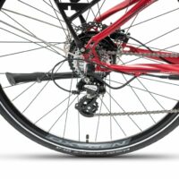 Oxygen S-Cross ST MKII Ladies Step Through Electric Hybrid Bike - 24 Speed, Red - Image 8