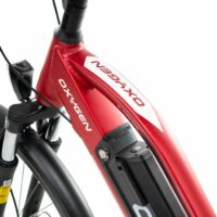 Oxygen S-Cross ST MKII Ladies Step Through Electric Hybrid Bike - 24 Speed, Red - Image 11