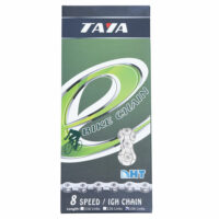 Taya e-Octo-DH 8 Speed E-Bike Suitable Bicycle Chain, 136L - Silver-Silver - Image 2