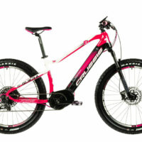 Crussis e-Guera 8.6-S Ladies Electric Mountain Bike 2021 - White/Pink/Black - Image 2