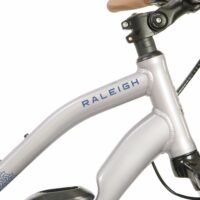 Raleigh Array Open Frame Electric Hybrid Bike, 400Wh Battery, 700c Wheel - Silver/Blue - Image 8