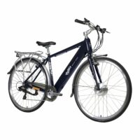 Emu Roam Crossbar Hybrid Electric Bike - Navy Blue - Image 2