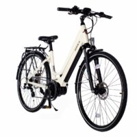 Batribike Penta-S Step Through Hybrid Electric Bike, 28" Wheel - White Shadow - Image 2