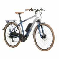 Raleigh Array Crossbar Electric Hybrid Bike 400Wh Battery, 700c Wheel - Silver/Blue - Image 2