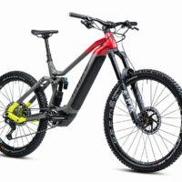 Haibike Nduro 7 Full Sus Electric Mountain Bike 2022/23, 27.5"/29" Wheel - Grey/Red/Lime - Image 2