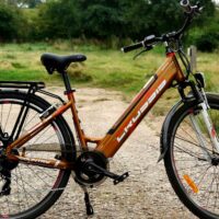 Crussis e-Country 1.10 Step Through Hybrid Electric Bike, 28" Wheel, 13Ah - Orange Bronze - Image 2