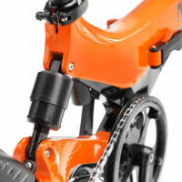 MiRider One Folding City Electric Bike, 16" Wheel, 7Ah Battery - Orange - Image 3