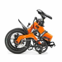 MiRider One Folding City Electric Bike, 16" Wheel, 7Ah Battery - Orange - Image 5