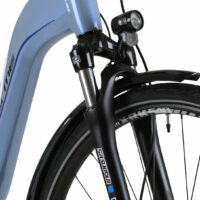 Forme Morley 1 ELS Step Through Hybrid Electric Bike, 700c Wheel, Bosch 400Wh - Blue - Image 4