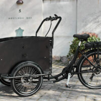 AMCargoBikes Ultimate Curve Cargo Electric Tricycle - Black - Image 2