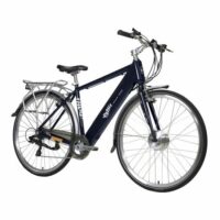 Ex Demo Emu Roam MK2 Crossbar Hybrid Electric Bike, 10.4Ah - Navy Blue - Image 2