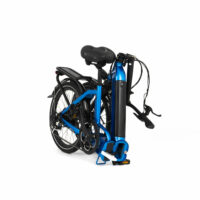 RooDog Cosmo Folding Electric Bike, 20" Wheel, 13.2Ah Integrated - Metallic Blue - Image 5