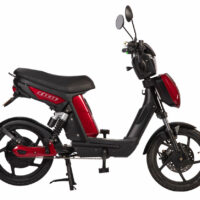 Eskuta SX-250 Moped Style EAPC Electric Bike (Series 4) - Gloss Cherry Red - Image 2