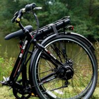 Ex Demo Basis Hybrid Full Size Folding Electric Bike, 700c Wheel, 9.6Ah/14Ah Battery - Black/Red - Image 6