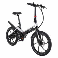 Li-Fe Flo Folding Electric Bike, 20" Wheel, 7.8Ah Integrated Battery - Gloss Black/Silver - Image 2