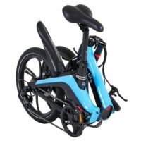 Li-Fe Flo Folding Electric Bike, 20" Wheel, 7.8Ah Integrated Battery - Gloss Black/Blue - Image 3