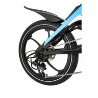 Li-Fe Flo Folding Electric Bike, 20" Wheel, 7.8Ah Integrated Battery - Gloss Black/Blue - Image 8