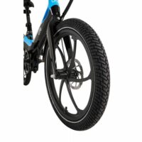 Li-Fe Flo Folding Electric Bike, 20" Wheel, 7.8Ah Integrated Battery - Gloss Black/Blue - Image 10