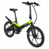 Li-Fe Flo Folding Electric Bike, 20" Wheel, 7.8Ah Integrated Battery - Gloss Black/Green - Image 2