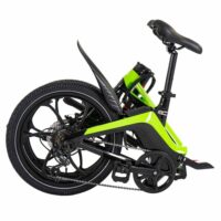 Li-Fe Flo Folding Electric Bike, 20" Wheel, 7.8Ah Integrated Battery - Gloss Black/Green - Image 4