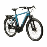 Raleigh Centros Crossbar Hybrid Electric Bike 2022, BOSCH Performance - Sea Blue - Image 2