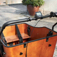 AMCargoBikes Ultimate Harmony Cargo Electric Tricycle - Black/Woodgrain - Updated Model - Image 4