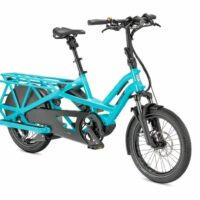 Tern GSD S10 LX Semi-Folding Cargo Electric Bike, BOSCH Cargo Line - Light Blue - Image 2