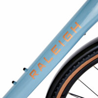 Raleigh Trace Urban Commuter Electric Bike, 700c Wheel - Sky Blue/Orange - Image 6